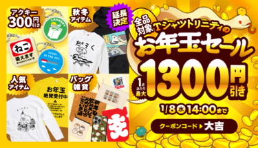 📢延長決定!🎉最大1,300円引き🎍お年玉セール🎍