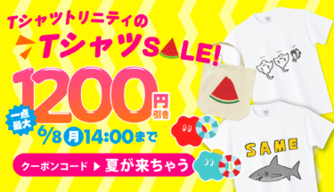 【最大1,200円引き‼️】TシャツトリニティのTシャツセール😎🔥