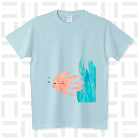手形アート お魚 デザインtシャツ通販 Tシャツトリニティ